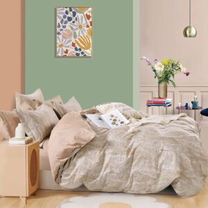 Beauty Home Σετ παπλωματοθήκη υπέρδιπλη Art 12134 Anne 230x250 Μπεζ