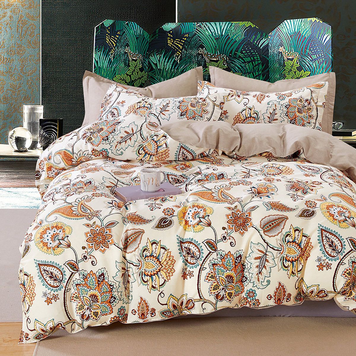 Beauty Home Σετ παπλωματοθήκη υπέρδιπλη Art 12139 Jane 230x250 Μπεζ Beauty Home Σετ παπλωματοθήκη υπέρδιπλη Art 12139 Jane 230x250 Μπεζ