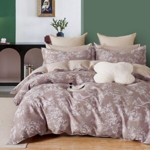 Beauty Home Σετ παπλωματοθήκη υπέρδιπλη Art 12147 Oneal 230x250 Μόκα