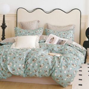 Beauty Home Σετ παπλωματοθήκη υπέρδιπλη Art 12151 Eleanor 230x250 Σιέλ