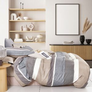 Beauty Home Σετ παπλωματοθήκη υπέρδιπλη Art 12152 Eva 230x250 Μπεζ