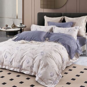 Beauty Home Σετ παπλωματοθήκη υπέρδιπλη Art 12207 Margaret 230x250 Γκρι