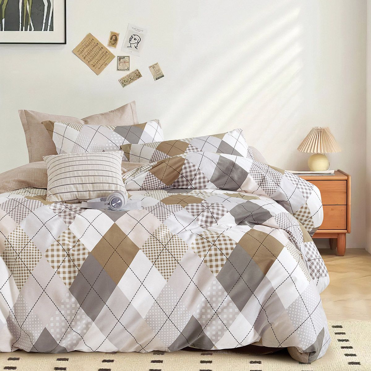 Beauty Home Σετ παπλωματοθήκη υπέρδιπλη Art 12276 Anna 230x250 Γκρι,Μπεζ Beauty Home Σετ παπλωματοθήκη υπέρδιπλη Art 12276 Anna 230x250 Γκρι,Μπεζ