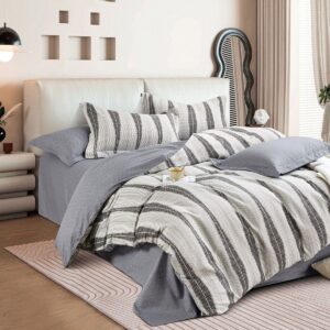 Beauty Home Σετ κουβερλί υπέρδιπλο Art 12288 Adamantia 220x240 Εκού,Ανθρακί