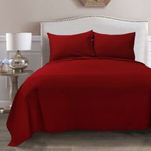 Beauty Home Σετ σεντόνια King Size με λάστιχο 4 Seasons Art 12000 260x270 Κόκκινο