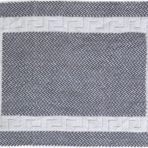 Beauty Home Ταπέτο μπάνιου Atlas Art 3017 νηματοβαφή μαίανδρος 50x75 Γκρι,Λευκό