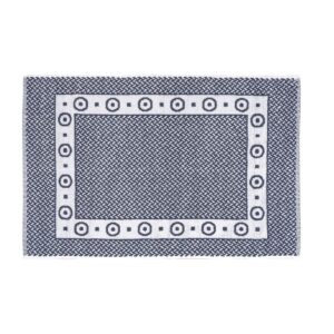 Beauty Home Ταπέτο μπάνιου Round Art Ε3035 νηματοβαφή 50x75 Γκρι-Λευκό