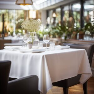 Beauty Home Τραπεζομάντηλο επαγγελματικό Stain Art Ε8496 100x100 Λευκό