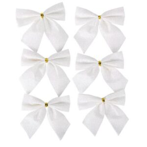 Beauty Home ΦΙΟΓΚΑΚΙΑ ΛΕΥΚΑ ΜΕ ΓΚΛΙΤΕΡ 7,50 x 7,50 cm 6 ΤΜΧ