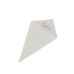 Beauty Home ΧΑΡΤΙΝΑ ΚΩΝΑΚΙΑ LOVE ΕΚΡΟΥ 10 ΤΜΧ