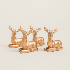 Beauty Home ΧΡΥΣΑ ΤΑΡΑΝΔΑΚΙΑ 3x3cm 4 ΤΜΧ