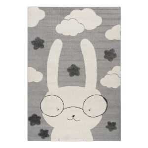 Beauty Home Χαλί Loop Art 9557 133x190 Grey White Γκρι Λευκό