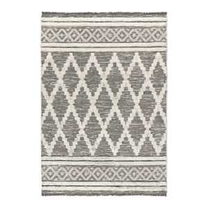 Beauty Home Χαλί βαμβακερό Morocotton 9235 150x220 Γκρι