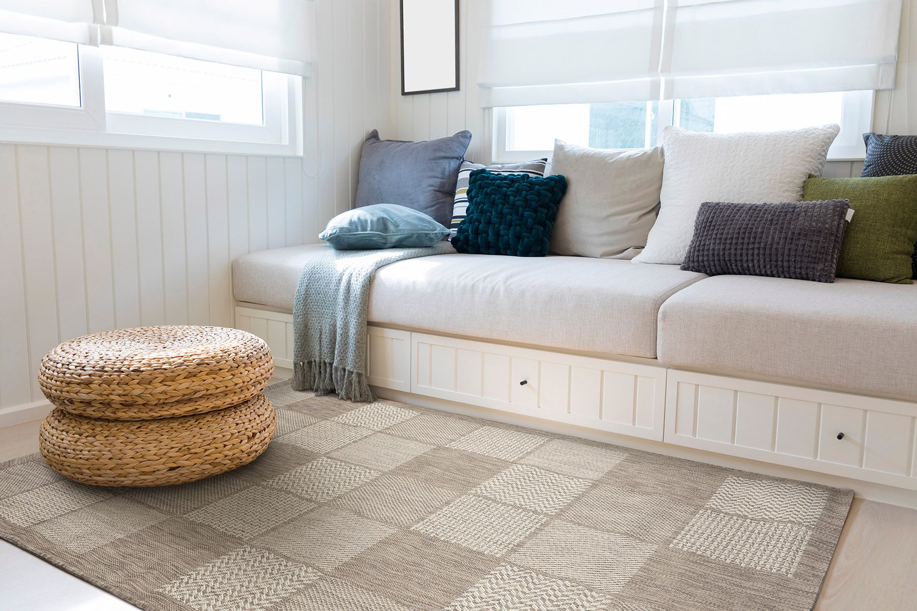 Beauty Home Χαλί ψάθα Palm Art 9765 166x230 Μπεζ Beauty Home Χαλί ψάθα Palm Art 9765 166x230 Μπεζ