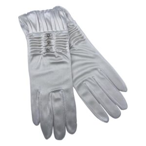 ΓΑΝΤΙΑ ΝΥΦΙΚΑ ΛΕΥΚΑ ΣΑΤΕΝ ΜΕ ΔΙΑΜΑΝΤΑΚΙΑ & ΣΟΥΡΑ ΣΤΟ ΤΕΛΕΙΩΜΑ 24 ΕΚΑΤΟΣΤΑ