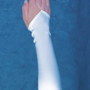 ΓΑΝΤΙΑ ΝΥΦΙΚΑ ΙΤΑΛΙΑΣ ΕΚΡΟΥ ΣΑΤΕΝ GUANTO ARTIGIANALE 34 ΕΚΑΤΟΣΤΑ