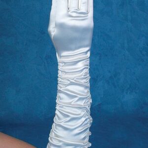 ΓΑΝΤΙΑ ΝΥΦΙΚΑ ΙΤΑΛΙΑΣ ΕΚΡΟΥ ΣΑΤΕΝ GUANTO ARTIGIANALE 33 ΕΚΑΤΟΣΤΑ