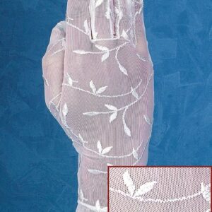 ΓΑΝΤΙΑ ΝΥΦΙΚΑ ΕΚΡΟΥ ΤΟΥΛΙ ΜΕ ΛΟΥΛΟΥΔΙΑ GUANTO ARTIGIANALE 24 ΕΚΑΤΟΣΤΑ