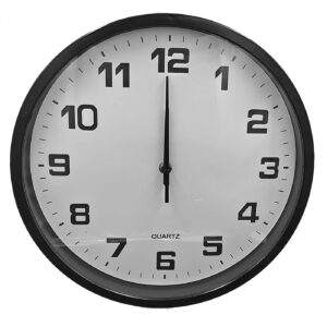 Ρολόι Τοίχου Μαύρο ø30cm Homie 321865