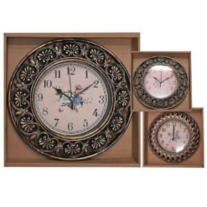 Ρολόι Τοίχου Αντικέ Χρυσό Μπρονζέ ø30cm Homie 321897