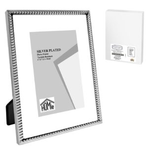 Κορνίζα Επάργυρη Λεπτή Πλέξη 13x18cm Homie 322080