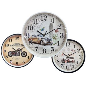 Ρολόι Αντίκα Αυτοκίνητο & Μηχανή ø30cm Homie 322096