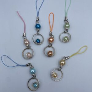 ΔΙΑΚΟΣΜΗΤΙΚΑ ΚΥΚΛΟΣ ΜΕ ΠΕΡΛΕΣ 6 ΧΡΩΜΑΤΑ 9CM ΥΨΟΣ