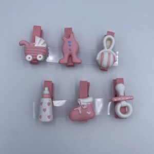 ΔΙΑΚΟΣΜΗΤΙΚΑ ΜΑΝΤΑΛΑΚΙΑ ΡΟΖ 1ΣΕΤ 3.5CM ΥΨΟΣ