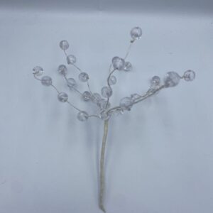 ΔΙΑΚΟΣΜΗΤΙΚΑ ΜΑΤΣΑΚΙ ΛΟΥΛΟΥΔΙΑ ΛΕΥΚΑ ΑΠΟ ΑΚΡΥΛΙΚΟ 18CM ΥΨΟΣ