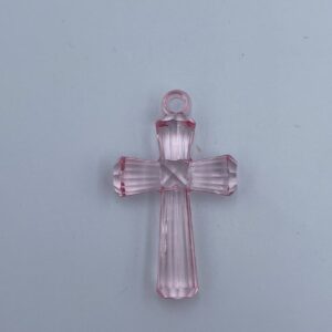 ΔΙΑΚΟΣΜΗΤΙΚΑ ΣΤΑΥΡΟΣ ΡΟΖ ΑΠΟ PVC 4.5CM ΥΨΟΣ 1ΣΥΣΚΕΥΑΣΙΑ=84ΤΕΜΑΧΙΑ