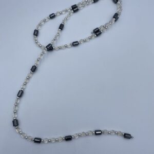 ΔΙΑΚΟΣΜΗΤΙΚΑ ΑΛΥΣΙΔΑ ΜΕ ΠΕΤΡΟΥΛΕΣ ΕΚΡΟΥ ΚΑΙ ΜΑΓΝΗΤΕΣ 90CM ΥΨΟΣ