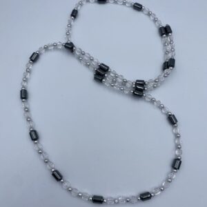 ΔΙΑΚΟΣΜΗΤΙΚΑ ΑΛΥΣΙΔΑ ΜΕ ΠΕΤΡΟΥΛΕΣ ΛΕΥΚΕΣ ΚΑΙ ΜΑΓΝΗΤΕΣ Μ62 90CM ΥΨΟΣ