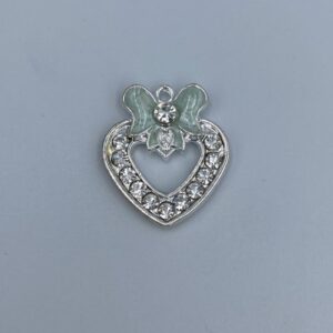 ΔΙΑΚΟΣΜΗΤΙΚΑ ΚΑΡΔΙΑ ΜΕ ΦΙΟΓΚΟ ΠΡΑΣΙΝΟ ΚΑΙ STRASS 2