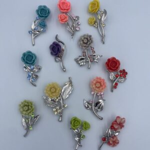 ΔΙΑΚΟΣΜΗΤΙΚΑ ΚΑΡΦΙΤΣΑ ΛΟΥΛΟΥΔΙ ΧΡΩΜΑΤΙΣΤΟ 12ΣΧΕΔΙΑ 5.5CM ΥΨΟΣ