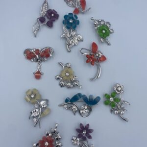 ΔΙΑΚΟΣΜΗΤΙΚΑ ΚΑΡΦΙΤΣΑ ΛΟΥΛΟΥΔΙ ΧΡΩΜΑΤΙΣΤΑ 12ΣΧΕΔΙΑ 5.5CM ΥΨΟΣ