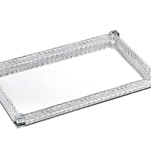 ΔΙΣΚΟΣ ΚΡΥΣΤΑΛΛΙΝΟΣ ΜΕ ΚΑΘΡΕΦΤΗ & ΣΤΡΑΣ 37x23cm