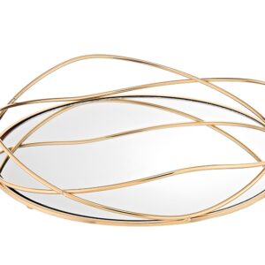 ΔΙΣΚΟΣ ΜΕΤΑΛΛΙΚΟΣ ΧΡΥΣΟΣ ΜΕ ΚΑΘΡΕΦΤΗ Φ35x6.5cm