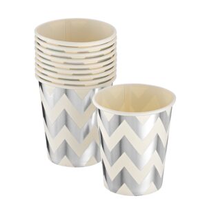 ΠΟΤΗΡΙΑ ΧΑΡΤΙΝΑ ΛΕΥΚΑ-ΑΣΗΜΙ ΣΕΤ 10 ΤΕΜΑΧΙΩΝ Φ7x8cm