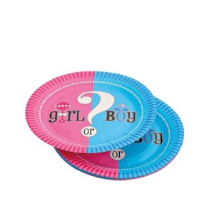 ΠΙΑΤΑ ΧΑΡΤΙΝΑ GENDER REVEAL ''GIRL OR BOY?'' ΣΕΤ 10 ΤΕΜΑΧΙΩΝ Φ18cm