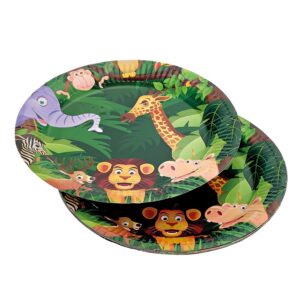 ΠΙΑΤΑ ΧΑΡΤΙΝΑ ΖΩΑΚΙΑ ΤΗΣ ΖΟΥΓΚΛΑΣ ΣΕΤ 10 ΤΕΜΑΧΙΩΝ Φ23cm