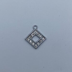 ΜΑΡΤΥΡΙΚΑ ΡΟΜΒΟΣ ΜΕ STRASS ΓΥΡΩ ΓΥΡΩ 2CM ΥΨΟΣ