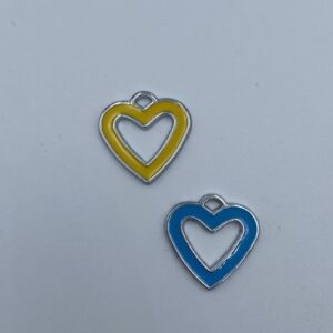 ΜΑΡΤΥΡΙΚΑ ΚΑΡΔΟΥΛΑ 2 ΧΡΩΜΑΤΑ 2CM ΥΨΟΣ