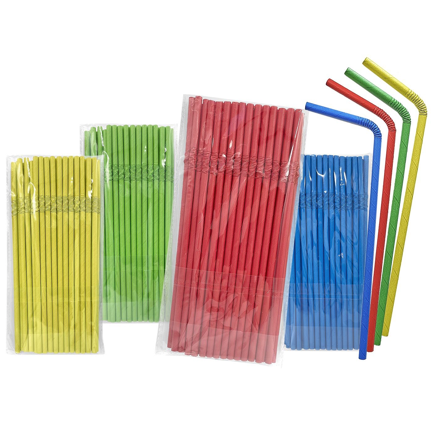 Καλαμάκια Χάρτινα Χρωματιστά Σπαστά 40τεμ 24cm Homie 3781 Καλαμάκια Χάρτινα Χρωματιστά Σπαστά 40τεμ 24cm Homie 3781