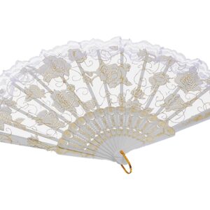 ΒΕΝΤΑΛΙΑ ΝΥΦΙΚΗ ΛΕΥΚΗ ΜΕ ΔΑΝΤΕΛΑ 24cm