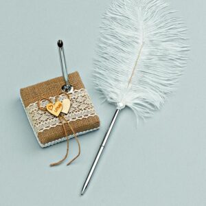 ΣΕΤ ΠΕΝΟΣΤΑΤΗΣ & ΣΤΥΛΟ LOVE ΦΤΕΡΟ ΣΕ ΚΟΥΤΙ 16Χ38