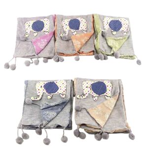 Φουλάρι με Λαχούρια & Φουντίτσες 130x20cm 4teen4ty 401089