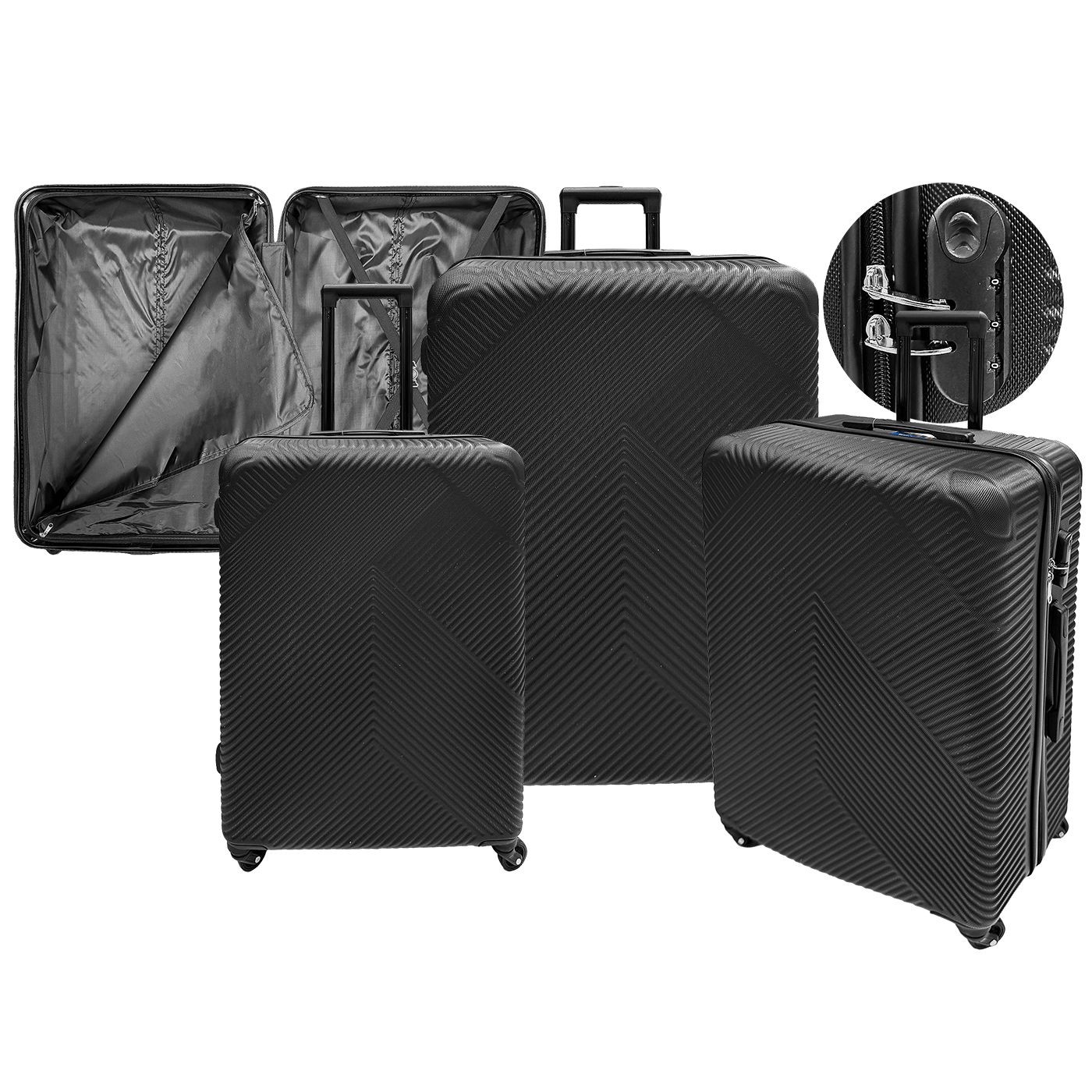 Βαλίτσες abs σετ=3τεμ 55x35x20cm 65x40x24cm 74x45x29cm 4teen4ty 40763 Βαλίτσες abs σετ=3τεμ 55x35x20cm 65x40x24cm 74x45x29cm 4teen4ty 40763