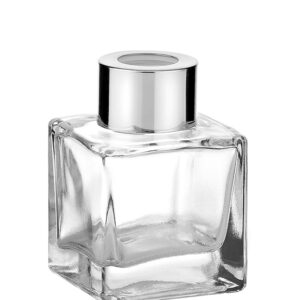 BAZAKI ΓΙΑ ΑΡΩΜΑΤΙΚΟ ΧΩΡΟΥ ΤΕΤΡΑΓΩΝΟ ΑΣΗΜΙ ΠΩΜΑ 50ml  5x5x7cm