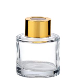 BAZAKI ΓΙΑ ΑΡΩΜΑΤΙΚΟ ΧΩΡΟΥ ΣΤΡΟΓΓΥΛΟ ΧΡΥΣΟ ΠΩΜΑ 50ml  Φ5x6.5cm