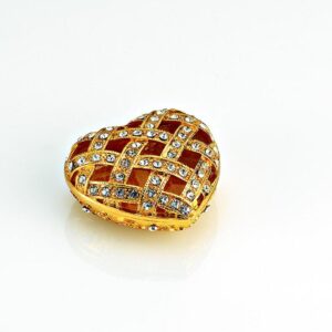 LUXURY CLOISONNE ΜΠΟΜΠΟΝΙΕΡΑ ΜΠΙΖΟΥΤΙΕΡΑ ΚΑΡΔΙΑ 6Χ5